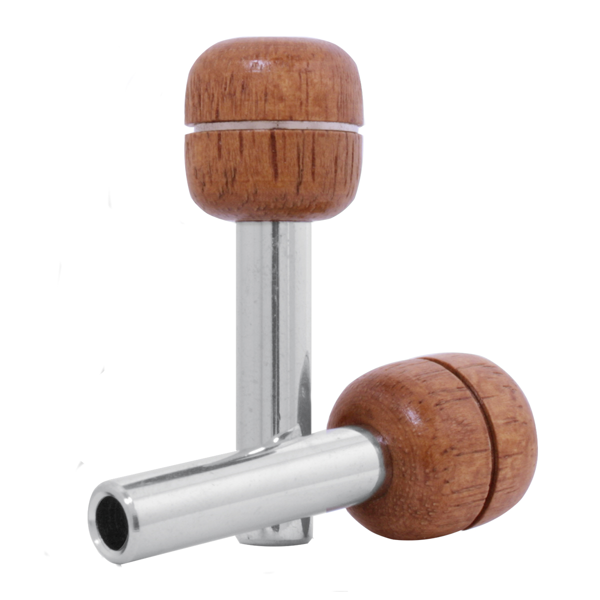 Chrome Tube with Round Walnut Wood Door Lock Knobs - Grand ... (1200 x 1200 Pixel)